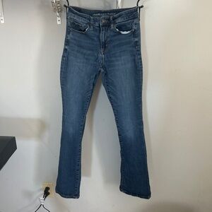 American Eagle High Rise Skinny Kick Jeans